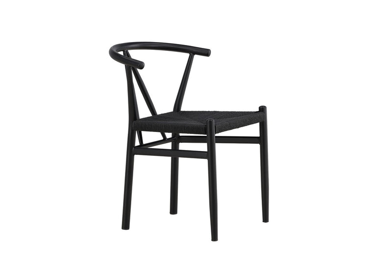 Clun Eetkamerstoel - 58x72x55cm - Zwart