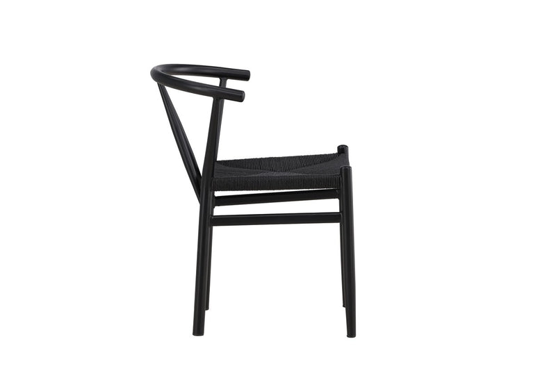 Clun Eetkamerstoel - 58x72x55cm - Zwart