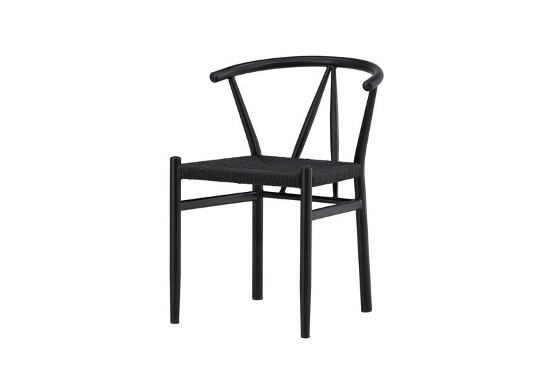 Clun Eetkamerstoel - 58x72x55cm - Zwart