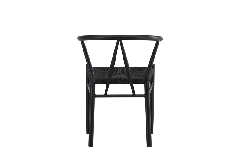 Clun Eetkamerstoel - 58x72x55cm - Zwart