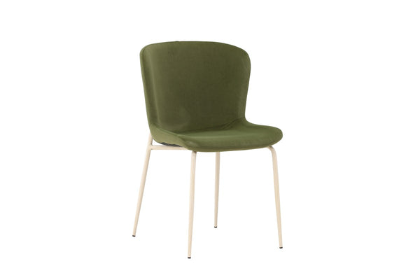 Drammen Eetkamerstoel - Set van 2 - Groen Velours