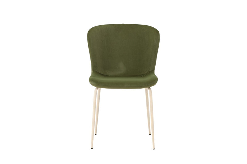 Drammen Eetkamerstoel - Set van 2 - Groen Velours
