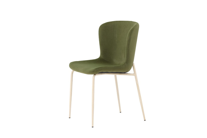 Drammen Eetkamerstoel - Set van 2 - Groen Velours