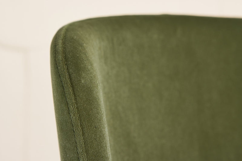 Drammen Eetkamerstoel - Set van 2 - Groen Velours
