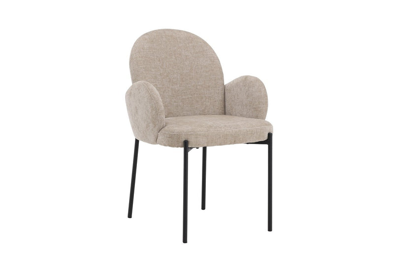 B&D home eetkamerstoelen TANIA set van 2, gestoffeerde stoelen keukenstoelen voor eetkamer, keuken, kantoor, landhuis Scandinavisch design, Weefstof crème, 11118-CREM-2 B&D home eetkamerstoelen TANIA set van 2, gestoffeerde stoelen keukenstoelen voor eetkamer, keuken, kantoor, landhuis Scandinavisch design, Weefstof crème, 11118-CREM-2