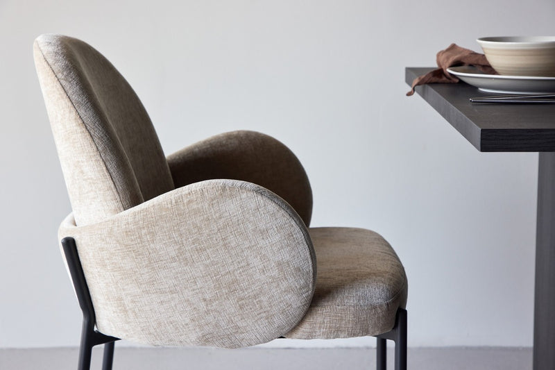 Elno Eetkamerstoel - Set van 2 - Beige - Eetkamerstoelen - Rebellenclub