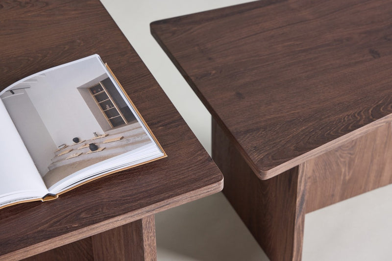 Eves Salontafel set - 60 x 45 cm - Bruin - Salontafels - Rebellenclub