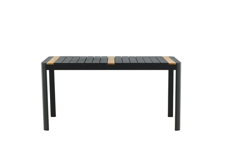 Ferna Tuintafel - 150 x 90cm - Zwart - Rechthoekige Eetkamertafels - Rebellenclub