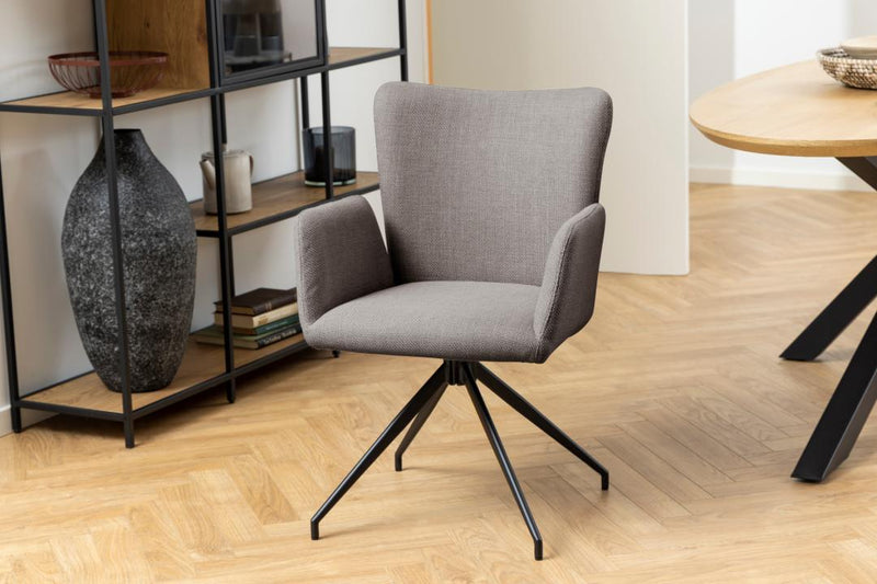 Eetkamerstoelen Vena - Set van 2 - Taupe - Eetkamerstoelen - Rebellenclub