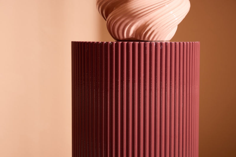 Graus Bijzettafel - ø31 cm - Bordeauxrood
