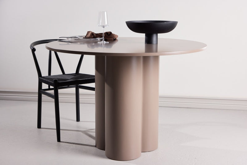 Grenaa Eetkamertafel - ⌀110cm - Donkerbruin