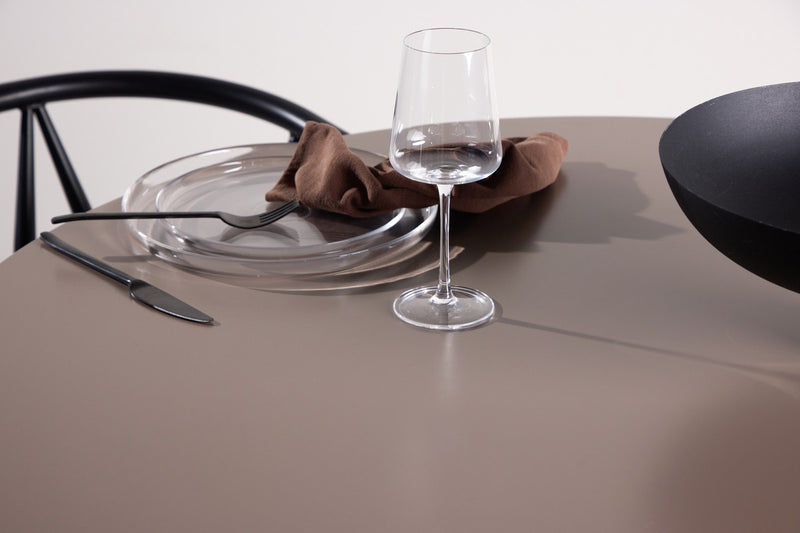Grenaa Eetkamertafel - ⌀110cm - Donkerbruin