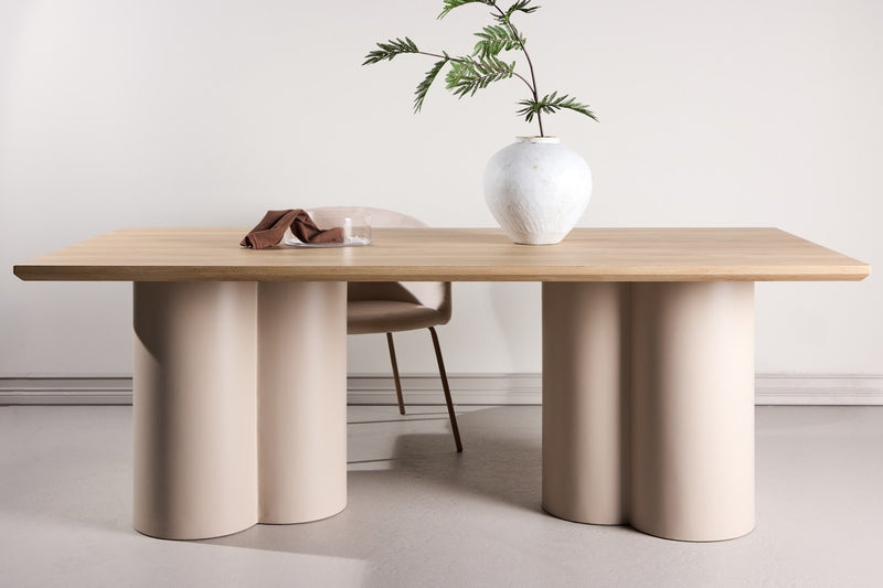 Grenaa Eetkamertafel - 210x100cm - Whitewash