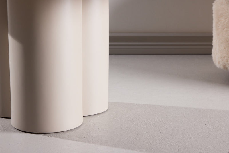 Grenaa Salontafel - ⌀80cm - Whitewash