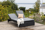 Haven Tweepersoons Tuin Ligbed - Zwart - Ligstoelen - Rebellenclub