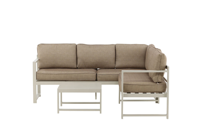 Iris Hoekloungeset - Beige - Loungesets - Rebellenclub