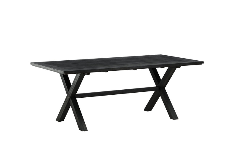 Jetta Tuintafel - 200 x 100cm - Zwart - Rechthoekige Eetkamertafels - Rebellenclub