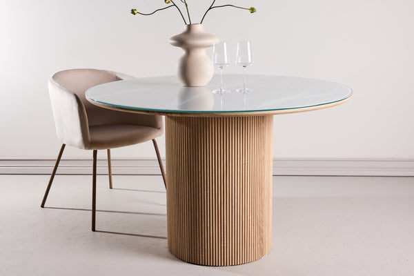 Junon Eetkamertafel - ⌀120cm - Wit
