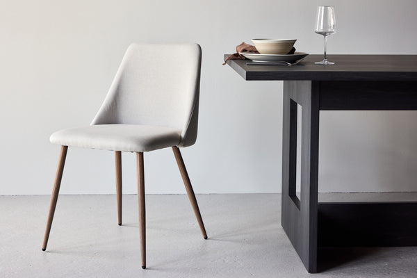 Kangasala Eetkamerstoel - Set van 2 - Beige Linnen