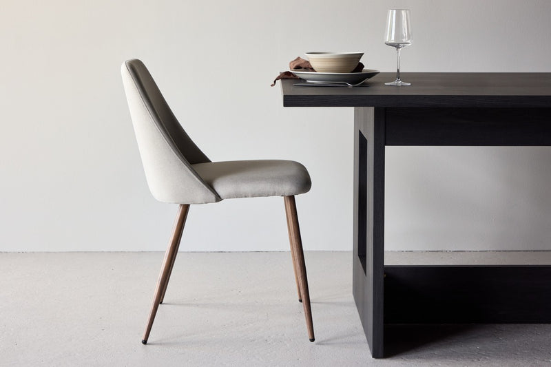 Kangasala Eetkamerstoel - Set van 2 - Beige Linnen - Eetkamerstoelen - Rebellenclub