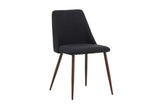 Kangasala Eetkamerstoel - Set van 2 - Zwart Linnen - Eetkamerstoelen - Rebellenclub