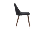 Kangasala Eetkamerstoel - Set van 2 - Zwart Linnen - Eetkamerstoelen - Rebellenclub