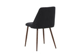 Kangasala Eetkamerstoel - Set van 2 - Zwart Linnen - Eetkamerstoelen - Rebellenclub
