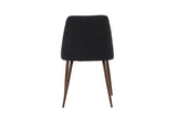 Kangasala Eetkamerstoel - Set van 2 - Zwart Linnen - Eetkamerstoelen - Rebellenclub