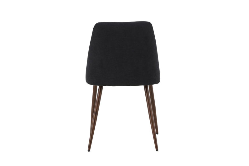 Kangasala Eetkamerstoel - Set van 2 - Zwart Linnen - Eetkamerstoelen - Rebellenclub
