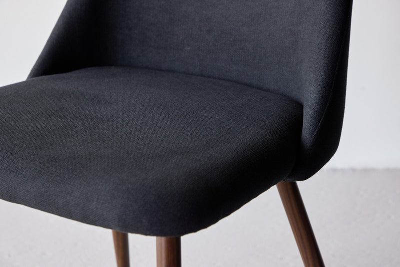 Kangasala Eetkamerstoel - Set van 2 - Zwart Linnen - Eetkamerstoelen - Rebellenclub