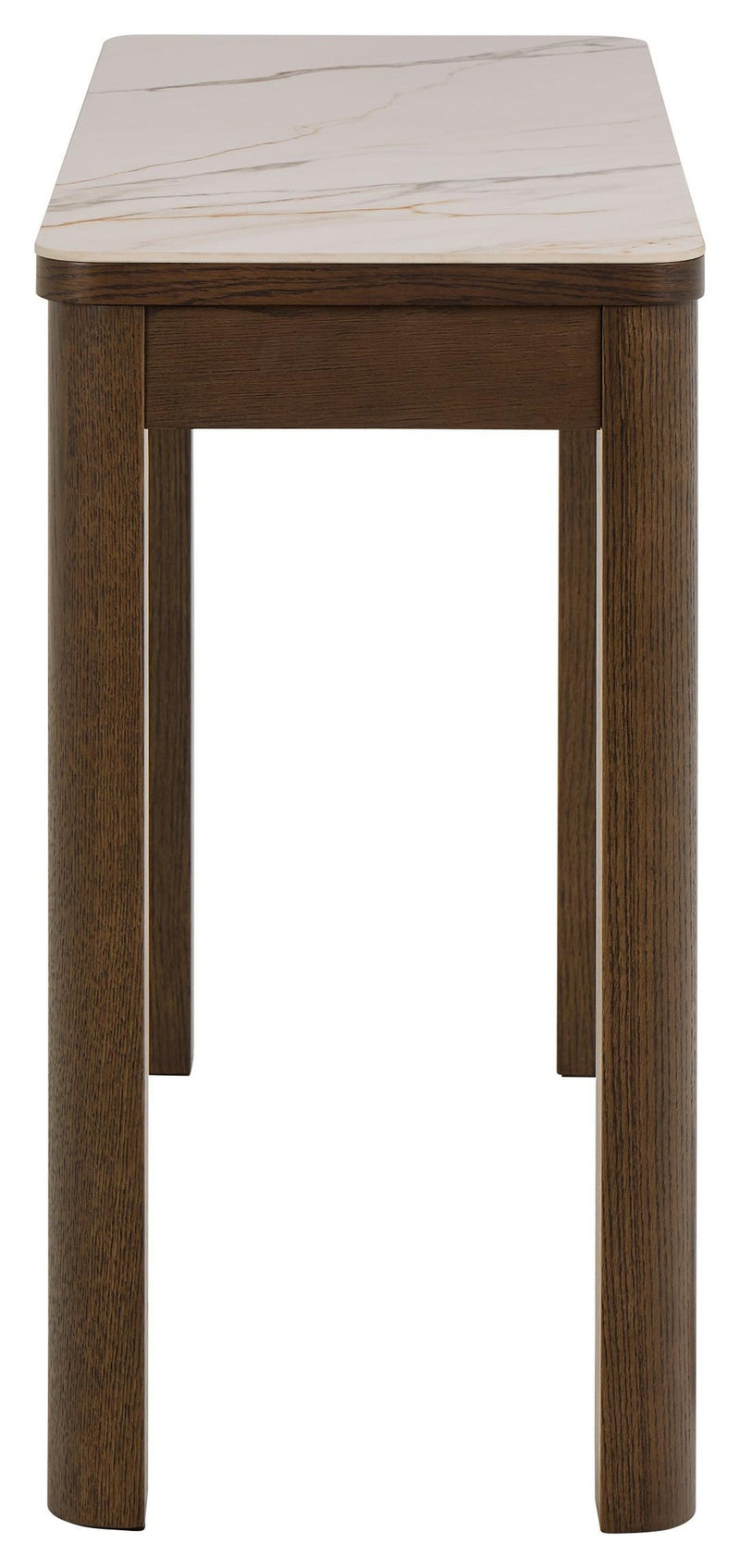 Leda Side Tabel - 100 x 40 cm - Marmerlook / Gerookt Eiken -  - Rebellenclub