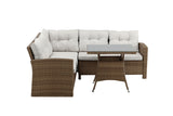 Lembe Hoekloungeset - Bruin Beige - Loungesets - Rebellenclub