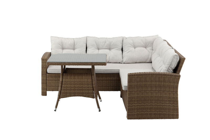 Lembe Hoekloungeset - Bruin Beige - Loungesets - Rebellenclub