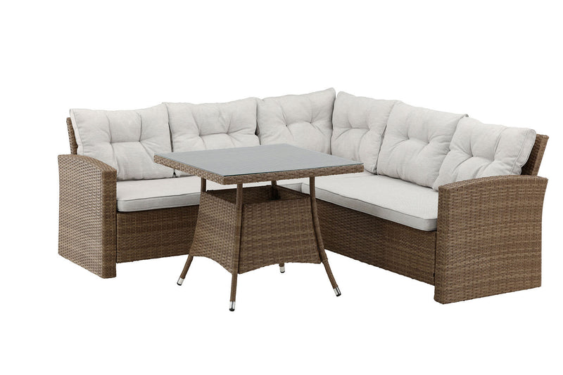 Lembe Hoekloungeset - Bruin Beige - Loungesets - Rebellenclub