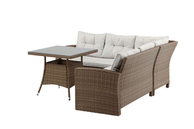 Lembe Hoekloungeset - Bruin Beige - Loungesets - Rebellenclub