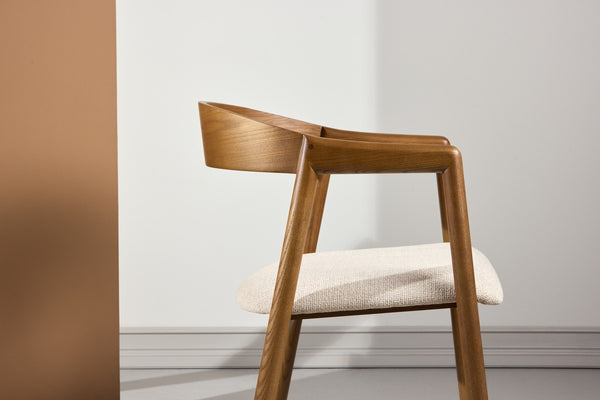 Loima Eetkamerstoel - Set van 2 - Gerookt eiken - Eetkamerstoelen - Rebellenclub