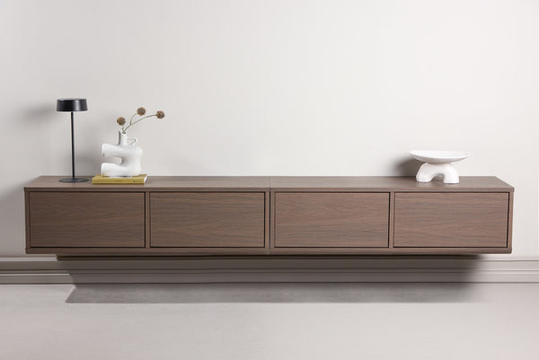 Luis TV-Meubel - 100 x 35 cm - Bruin -  - Rebellenclub