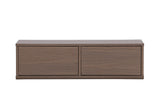 Luis TV-Meubel - 100 x 35 cm - Bruin -  - Rebellenclub