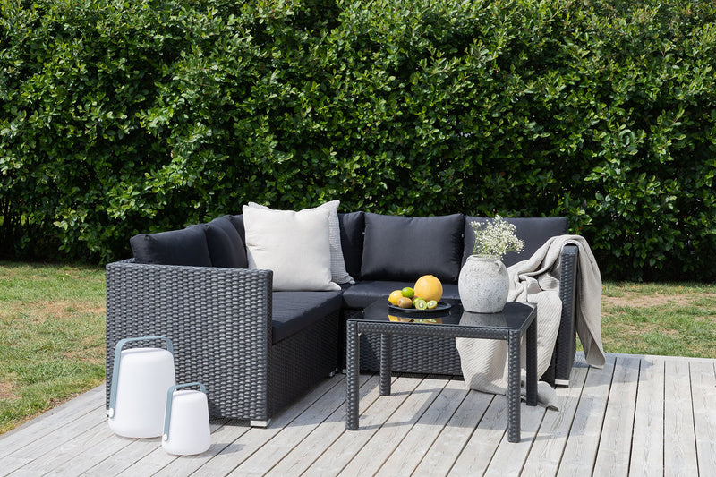 Lupin Hoekloungeset - Zwart - Loungesets - Rebellenclub