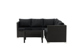 Lupin Hoekloungeset - Zwart - Loungesets - Rebellenclub