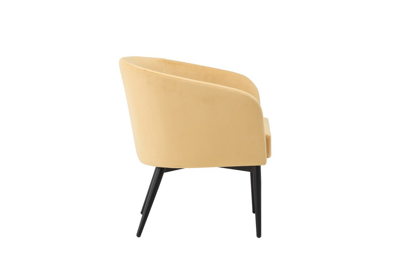 Minerva Fauteuil - Geel Velours