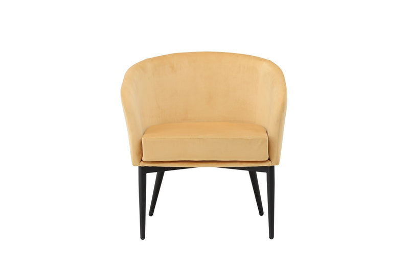 Minerva Fauteuil - Geel Velours