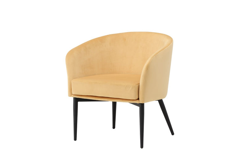 Minerva Fauteuil - Geel Velours