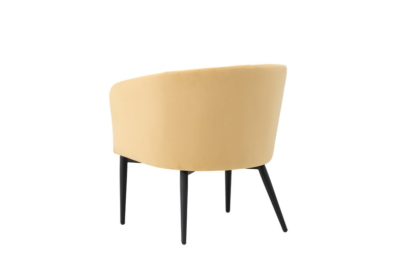 Minerva Fauteuil - Geel Velours