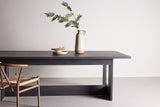 Neko Eetkamertafel - 235 x 100 cm - Zwart - Eetkamertafels - Rebellenclub