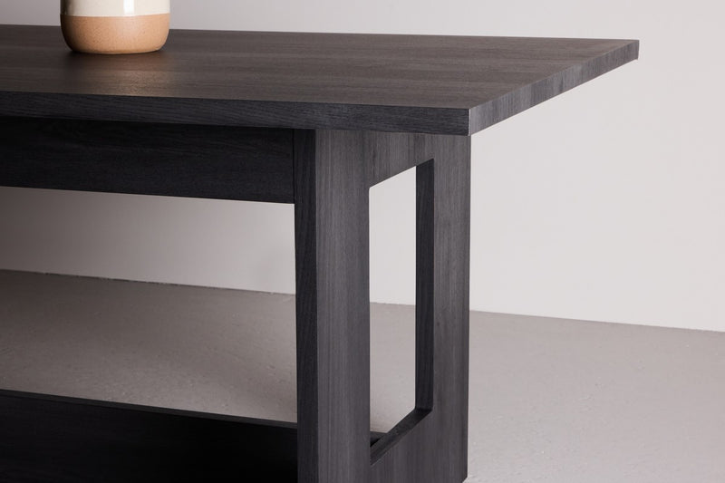 Neko Eetkamertafel - 235 x 100 cm - Zwart - Eetkamertafels - Rebellenclub