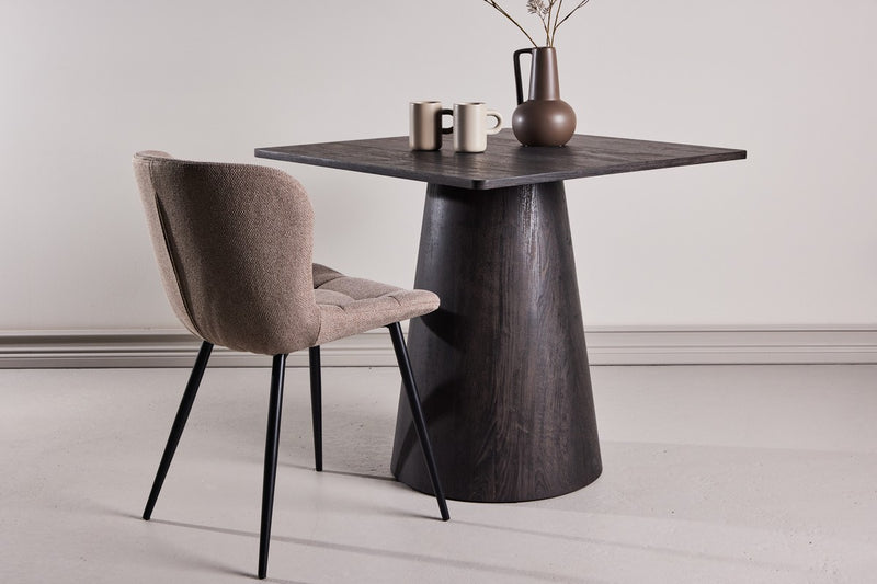 Oulu Eetkamertafel - 80x80cm - Mokka