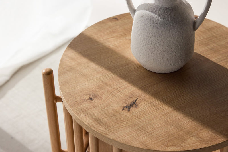 Rune Bijzettafel - ø45 cm - Naturel - Bijzettafels - Rebellenclub