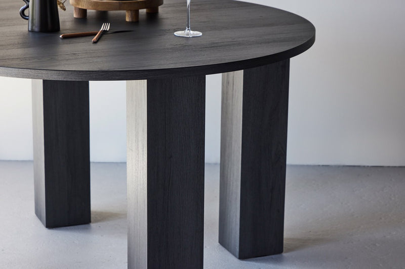 Serap Eetkamertafel - ø120 cm - Zwart - Eetkamertafels - Rebellenclub