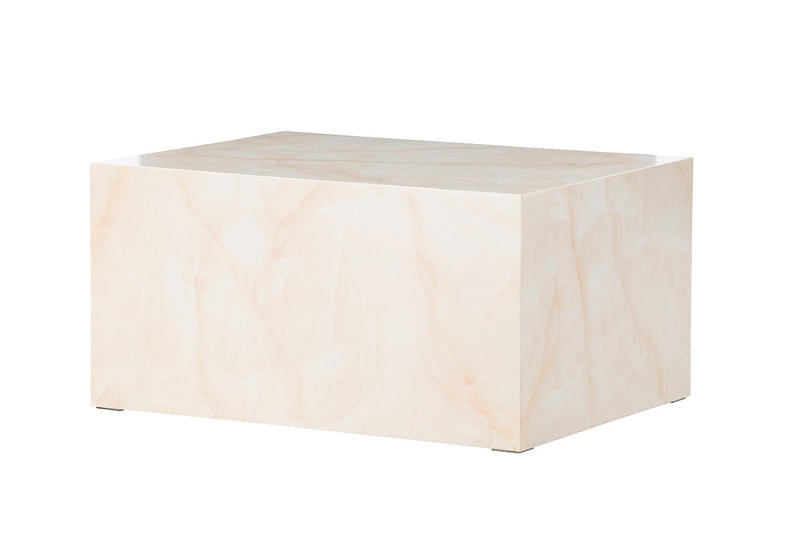 Tusani Salontafel - 80 x 60 cm - Beige Marmerlook - Salontafels - Rebellenclub